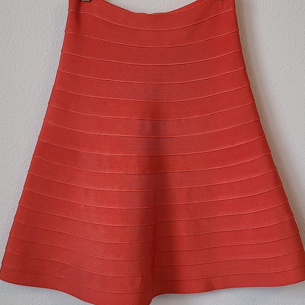 Herve Leger Bandage Flared Skirt